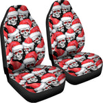 Christmas Santa Skull Pattern Print Universal Fit Car Seat Covers