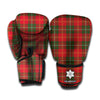 Christmas Scottish Tartan Pattern Print Boxing Gloves