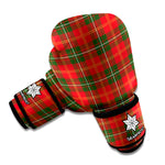 Christmas Scottish Tartan Pattern Print Boxing Gloves