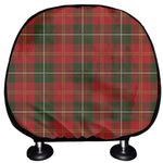 Christmas Scottish Tartan Pattern Print Car Headrest Covers