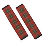 Christmas Scottish Tartan Pattern Print Car Seat Belt Covers