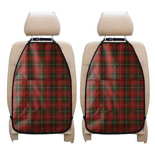 Christmas Scottish Tartan Pattern Print Car Seat Organizers