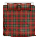 Christmas Scottish Tartan Pattern Print Duvet Cover Bedding Set