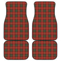 Christmas Scottish Tartan Pattern Print Front and Back Car Floor Mats