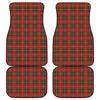 Christmas Scottish Tartan Pattern Print Front and Back Car Floor Mats