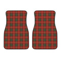 Christmas Scottish Tartan Pattern Print Front Car Floor Mats