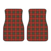 Christmas Scottish Tartan Pattern Print Front Car Floor Mats