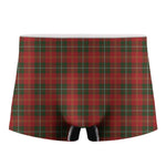 Christmas Scottish Tartan Pattern Print Men's Boxer Briefs