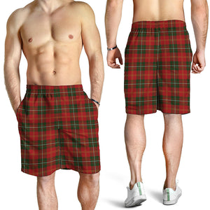 Christmas Scottish Tartan Pattern Print Men's Shorts