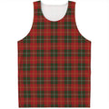 Christmas Scottish Tartan Pattern Print Men's Tank Top