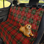 Christmas Scottish Tartan Pattern Print Pet Car Back Seat Cover