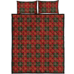 Christmas Scottish Tartan Pattern Print Quilt Bed Set