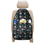 Christmas Sleeping Sloths Pattern Print Car Seat Organizers