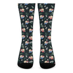 Christmas Sleeping Sloths Pattern Print Crew Socks