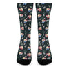 Christmas Sleeping Sloths Pattern Print Crew Socks