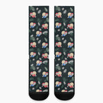 Christmas Sleeping Sloths Pattern Print Crew Socks