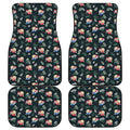 Christmas Sleeping Sloths Pattern Print Front and Back Car Floor Mats