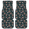 Christmas Sleeping Sloths Pattern Print Front and Back Car Floor Mats