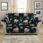 Christmas Sleeping Sloths Pattern Print Loveseat Protector