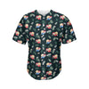 Christmas Sleeping Sloths Pattern Print Men's Baseball Jersey