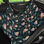 Christmas Sleeping Sloths Pattern Print Pet Car Back Seat Cover