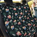 Christmas Sleeping Sloths Pattern Print Pet Car Back Seat Cover