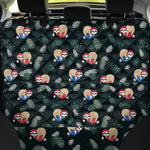 Christmas Sleeping Sloths Pattern Print Pet Car Back Seat Cover