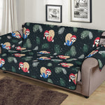 Christmas Sleeping Sloths Pattern Print Sofa Protector