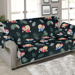 Christmas Sleeping Sloths Pattern Print Sofa Protector