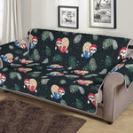 Christmas Sleeping Sloths Pattern Print Sofa Protector