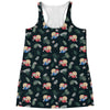 Christmas Sleeping Sloths Pattern Print Women's Racerback Tank Top