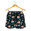 Christmas Sleeping Sloths Pattern Print Women's Shorts