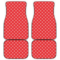 Christmas Snowflake Pattern Print Front and Back Car Floor Mats
