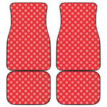 Christmas Snowflake Pattern Print Front and Back Car Floor Mats