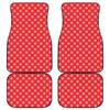 Christmas Snowflake Pattern Print Front and Back Car Floor Mats