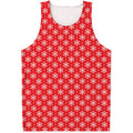 Christmas Snowflake Pattern Print Men's Tank Top