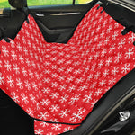 Christmas Snowflake Pattern Print Pet Car Back Seat Cover