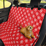 Christmas Snowflake Pattern Print Pet Car Back Seat Cover