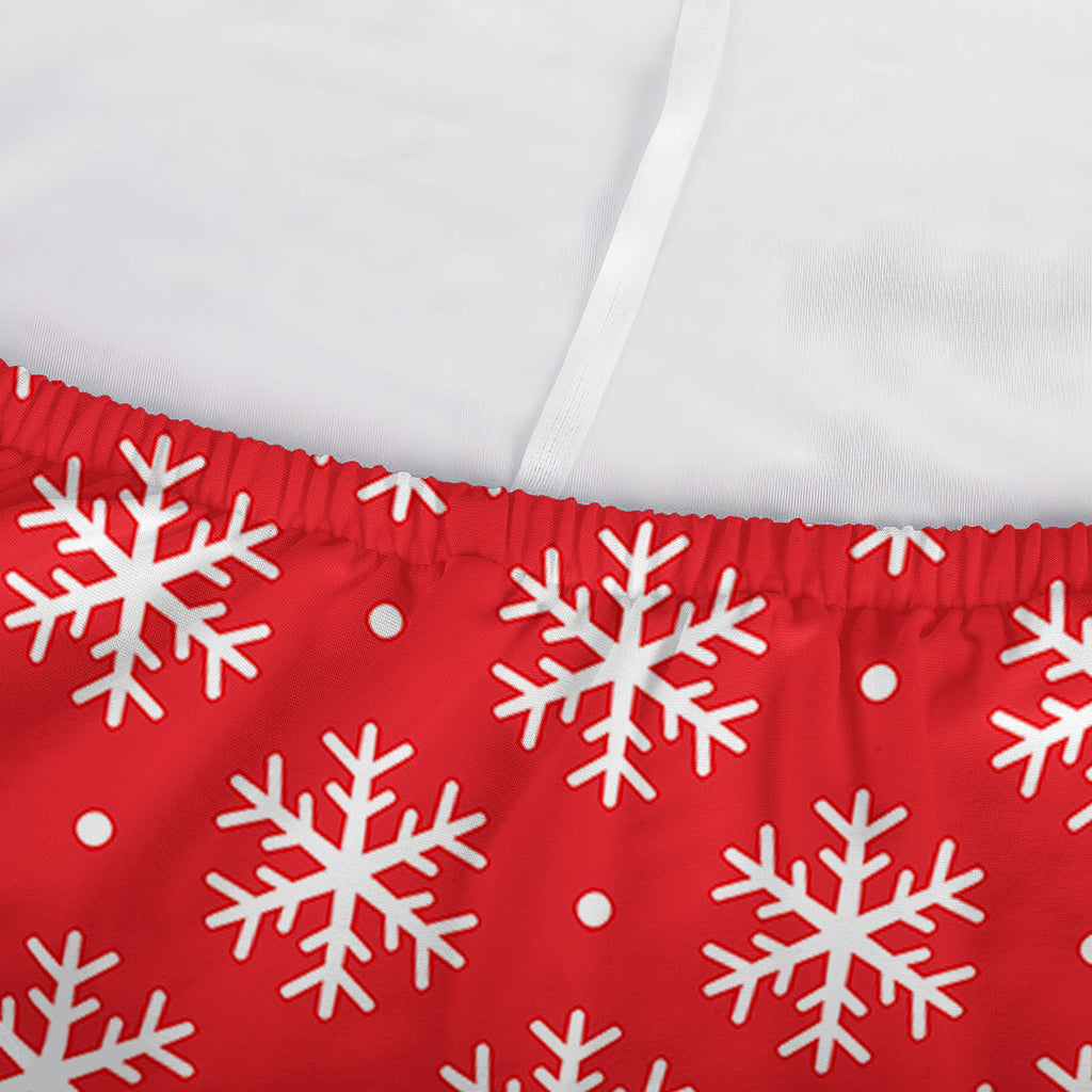 Christmas Snowflake Pattern Print Sofa Cover