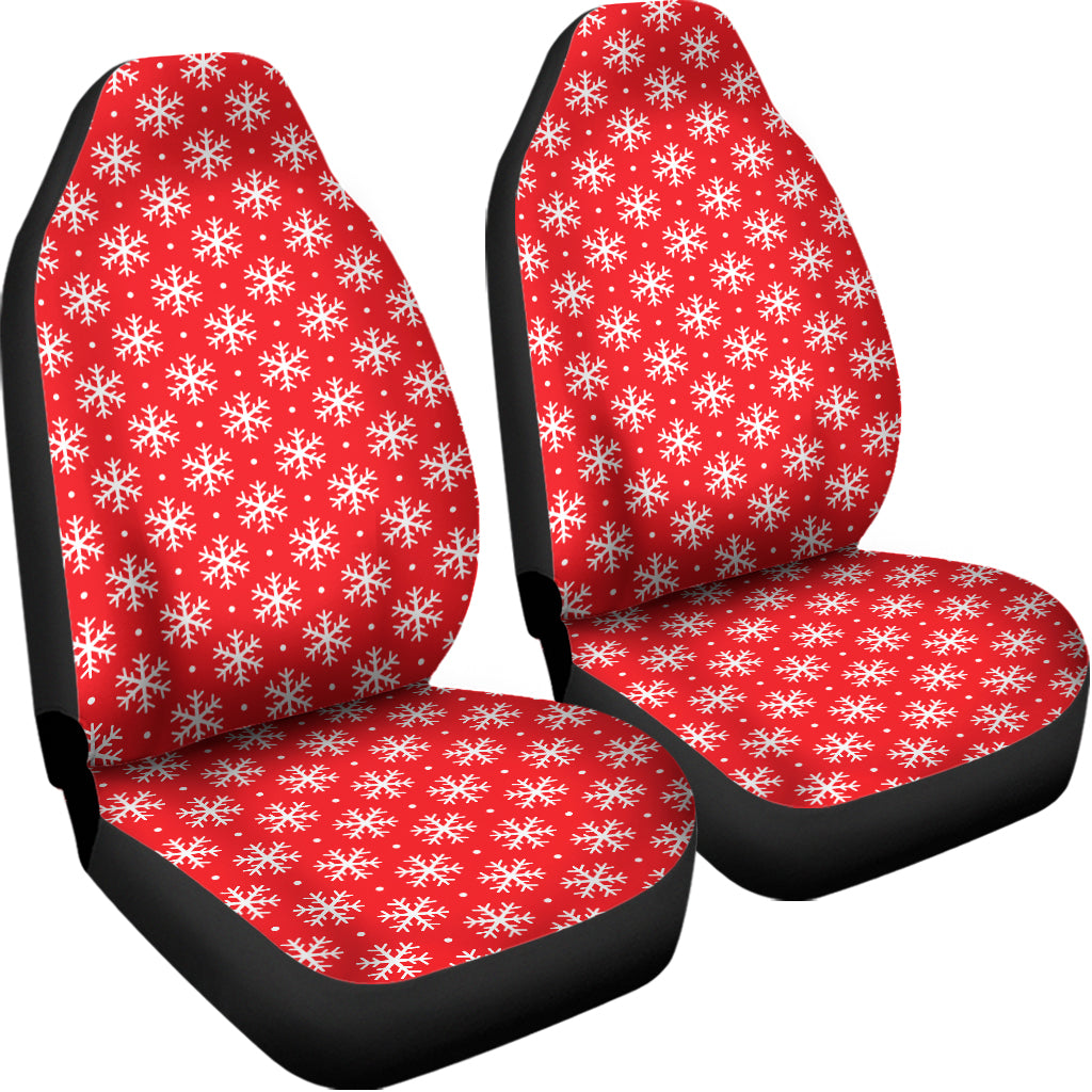 Christmas Snowflake Pattern Print Universal Fit Car Seat Covers