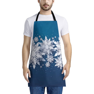 Christmas Snowflake Print Apron