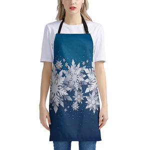 Christmas Snowflake Print Apron