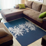 Christmas Snowflake Print Area Rug