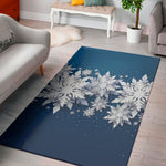Christmas Snowflake Print Area Rug