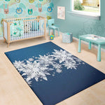 Christmas Snowflake Print Area Rug
