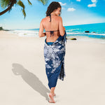 Christmas Snowflake Print Beach Sarong Wrap