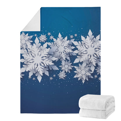 Christmas Snowflake Print Blanket