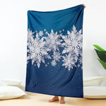 Christmas Snowflake Print Blanket