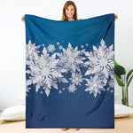 Christmas Snowflake Print Blanket