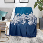 Christmas Snowflake Print Blanket